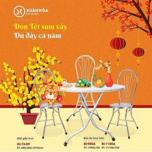 BÀN ĂN MẶT INOX BI5-1150-201