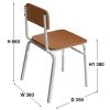 mau-ghe-go-ngoi-hoc-ghe-cho-hoc-sinh-tieu-hoc-chan-sat-hoa-phat-ghs102b - ảnh nhỏ 2